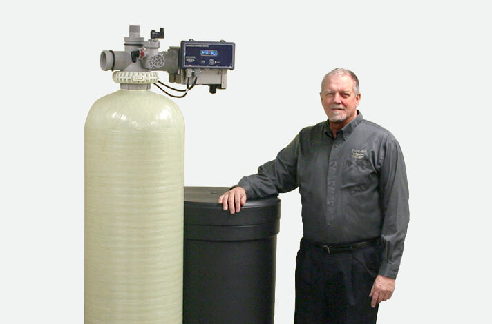 Commercial dealer next to water tank